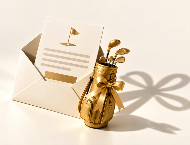 Golfmoment en cadeau-inspiratie van Boven PAR